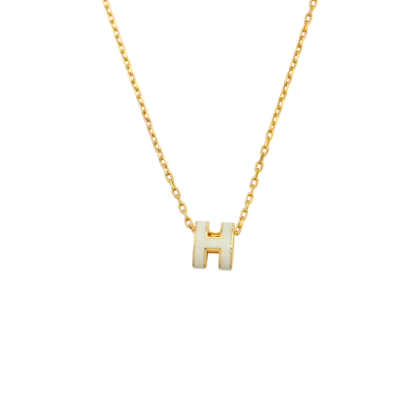 Pop H Metal Gold Necklace