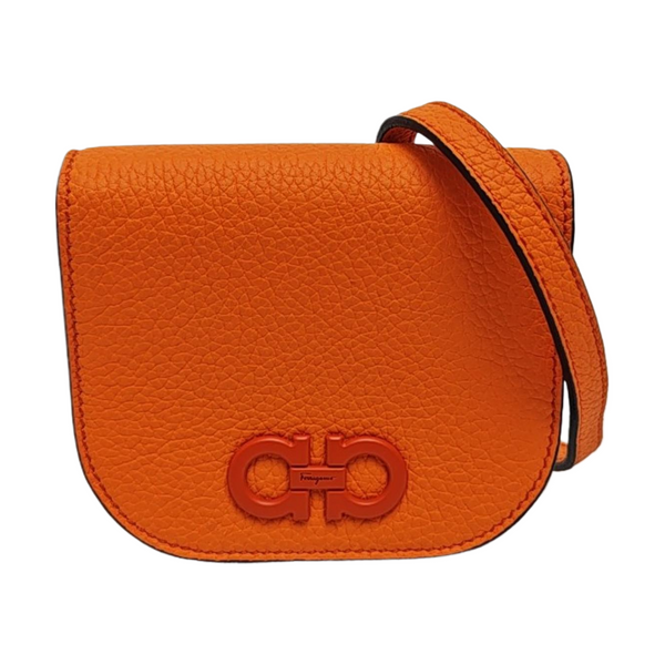 Calfskin Shoulder Bag Orange
