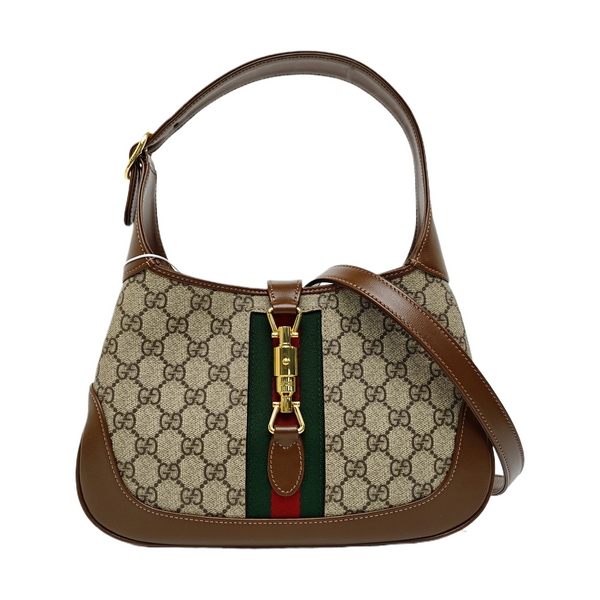 Jackie 1961 Small Monogram Coated Canvas Beige
