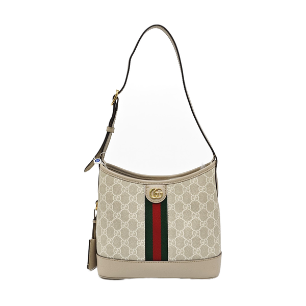 Monogram Coated Canvas Tote Bag Small Beige