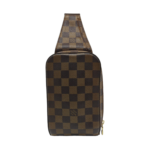 GÉRONIMOS Damier Ebene Coated Canvas Brown