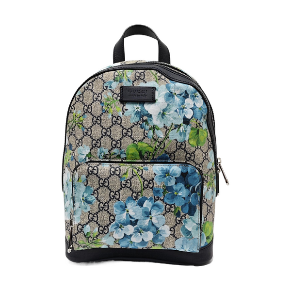 GG Blooms Small Monogram Coated Canvas Black
