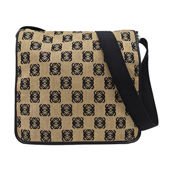 Monogram Canvas Shoulder Bag Beige