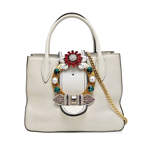 Miu Lady Calfskin White