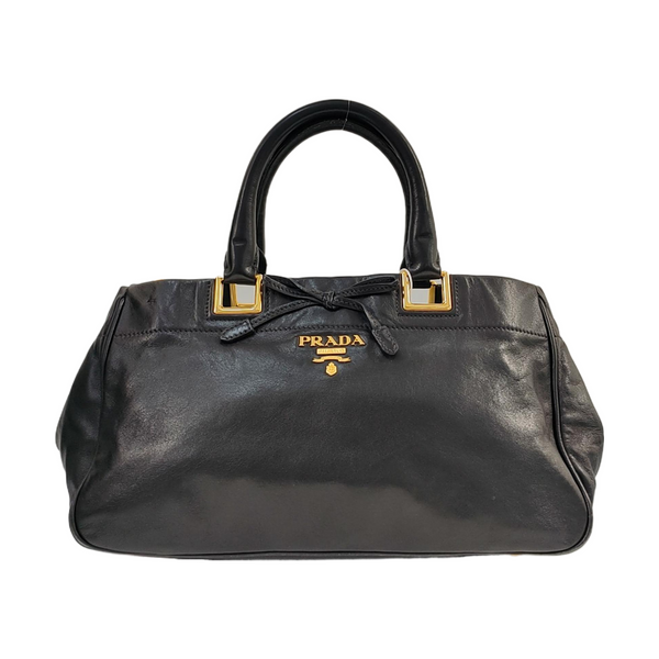 Nylon Top Handle Bag Black