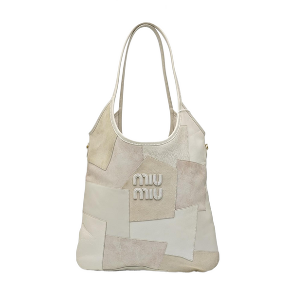 IVY Quilted Suede White