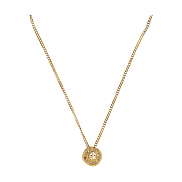 Petit CD Metal Gold Necklace