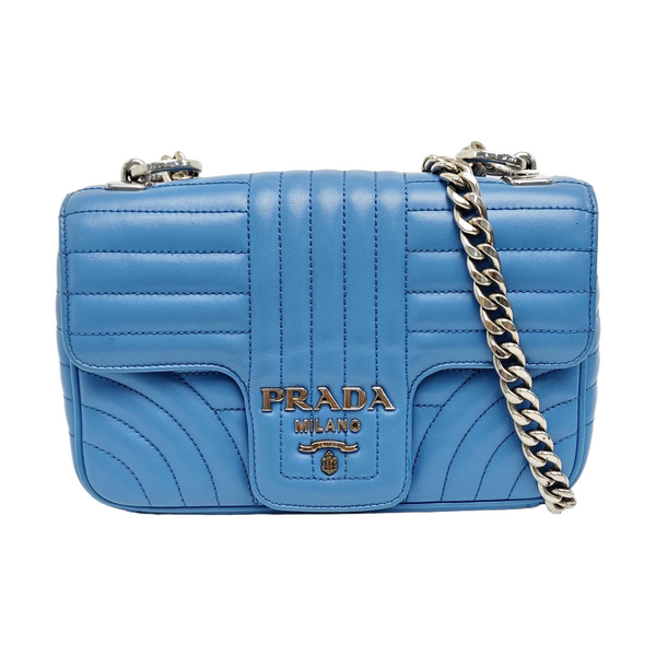 Diagramme Quilted Calfskin Blue
