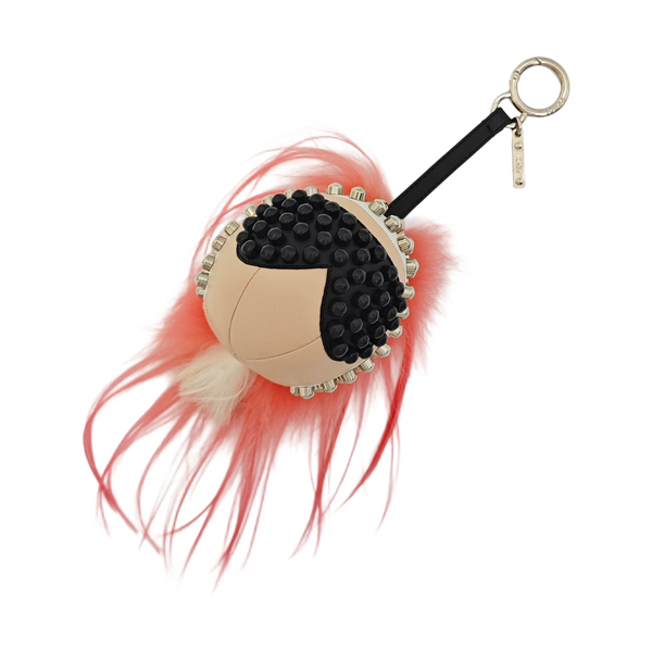 Leather Bag Charm Multicolor