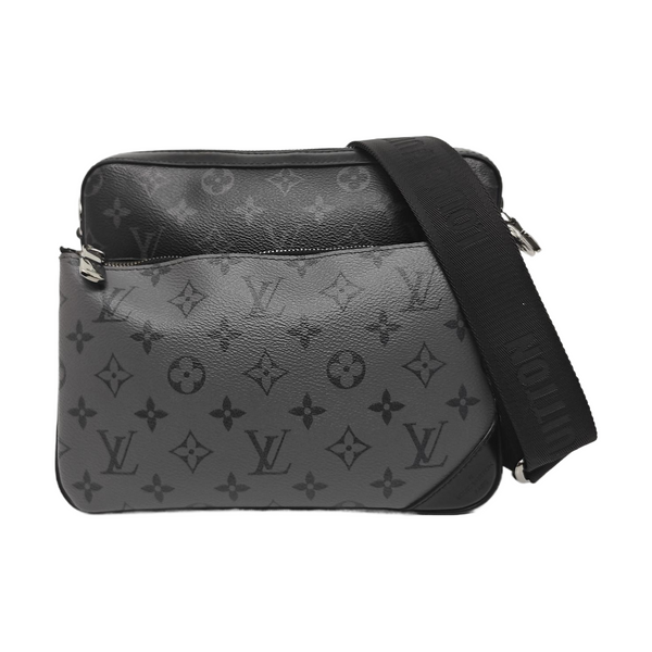 TRIO Monogram Coated Canvas Gray