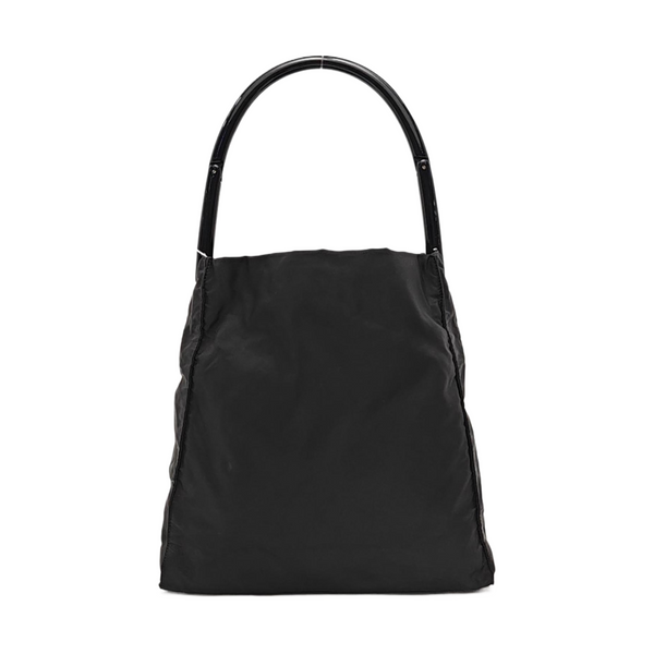 Nylon Top Handle Bag Black