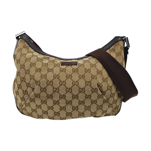 Monogram Canvas Shoulder Bag Beige