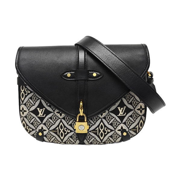 SAUMUR MM Calfskin Black