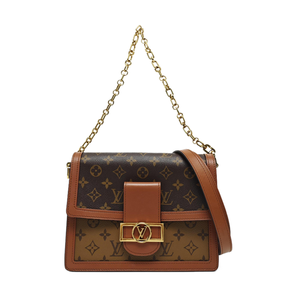 DAUPHINE MM Monogram Coated Canvas Brown