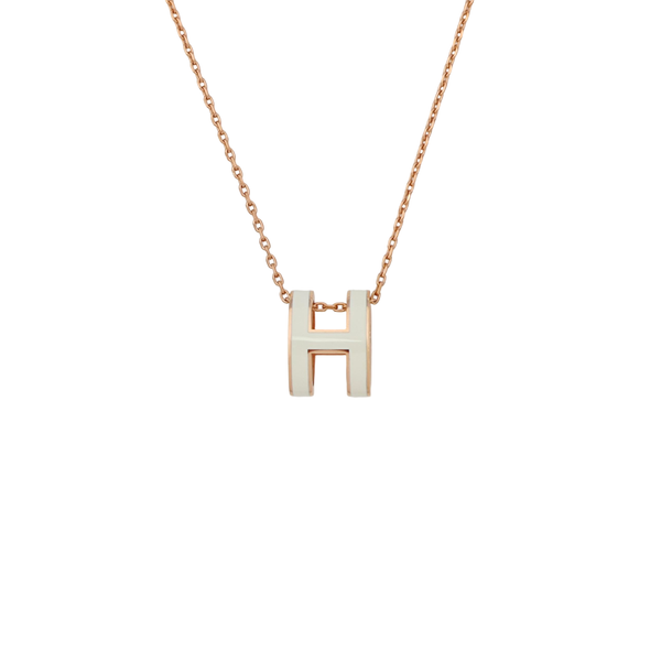 Pop H Metal Rose Gold Necklace