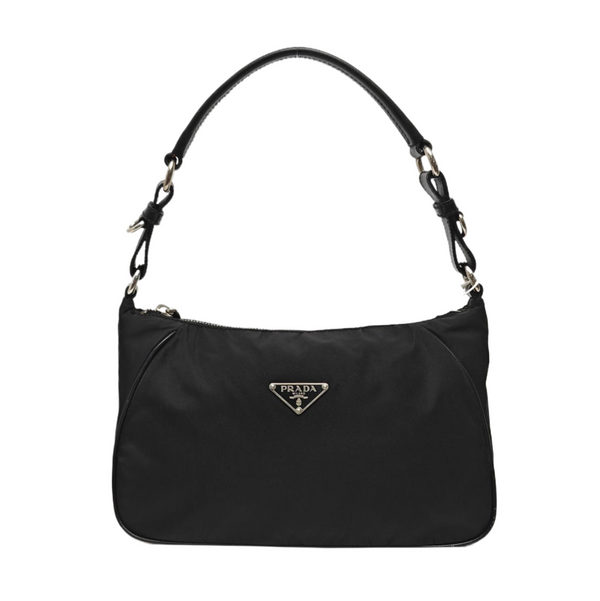 Nylon Top Handle Bag Black