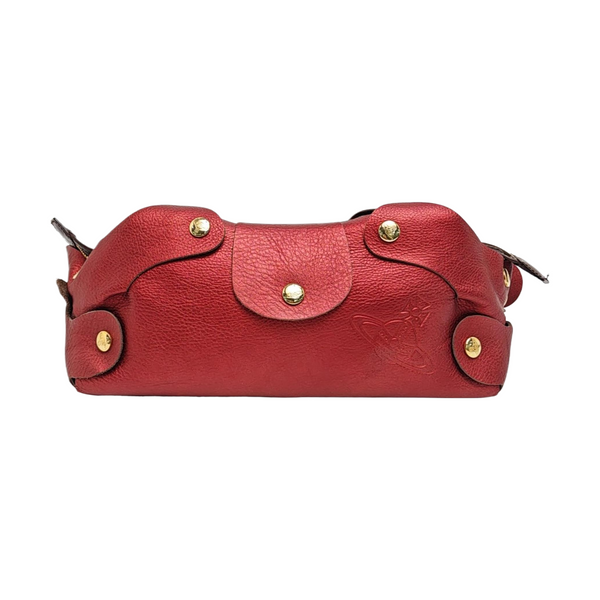 Leather Clutch Red