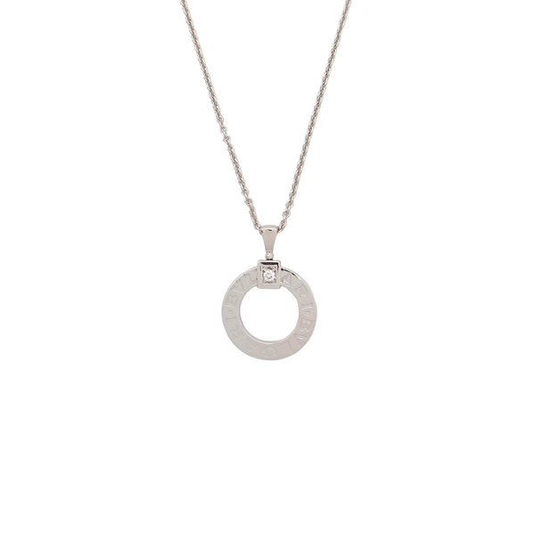 BVLGARI BVLGARI Collar de oro blanco de 18k y plata