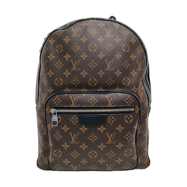 JOSH Monogram Coated Canvas Brown