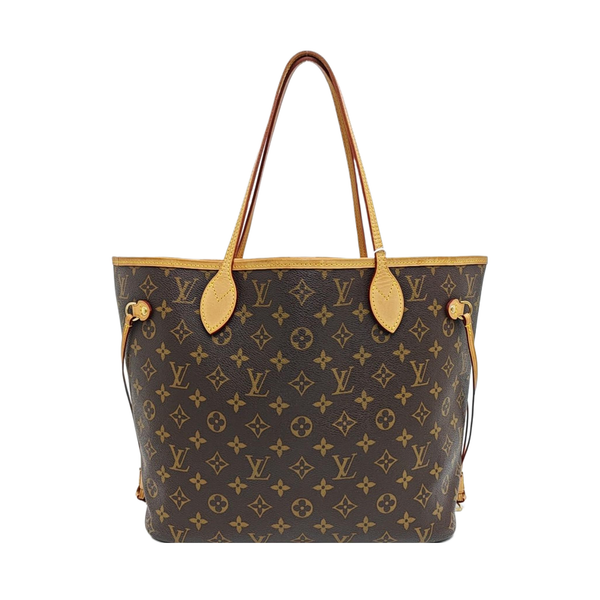 NEVERFULL MM Monogram Coated Canvas Brown