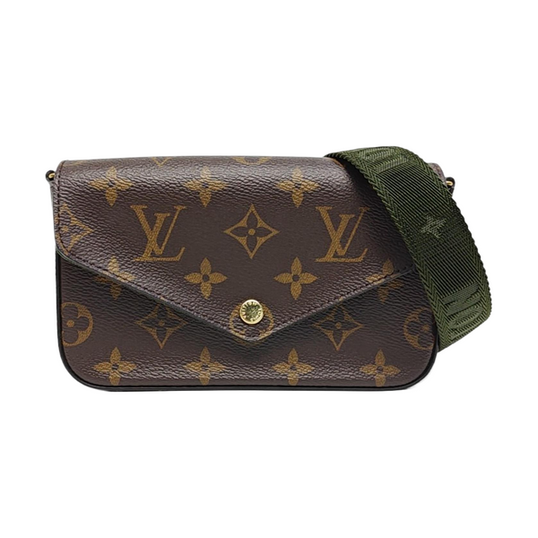 FÉLICIE Monogram Coated Canvas Brown