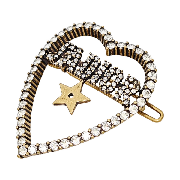 J'adior Metal Gold Brooch