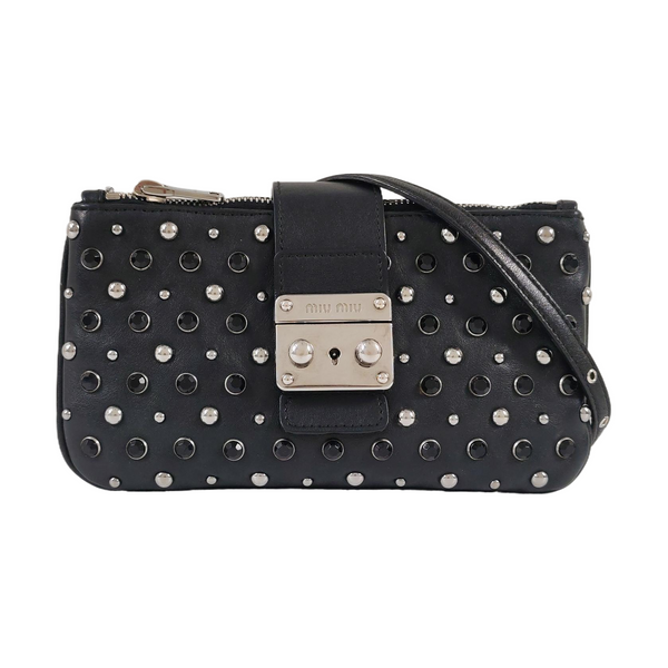 Calfskin Shoulder Bag Black