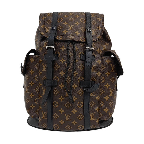 CHRISTOPHER MM Monogram Coated Canvas Brown