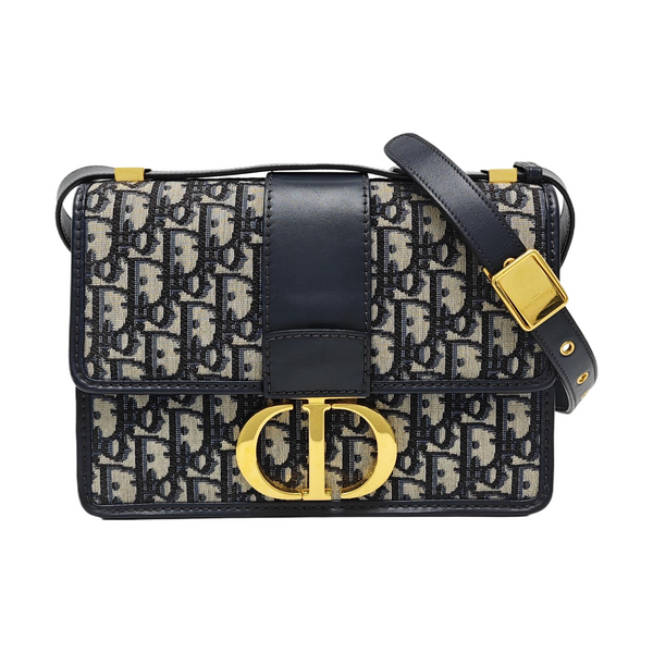30 Montaigne Oblique Canvas Blue