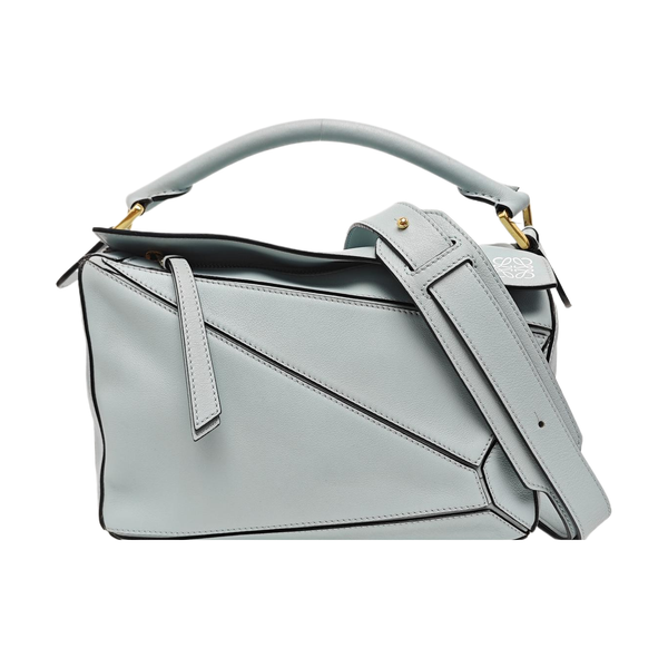 Puzzle Small Calfskin Blue
