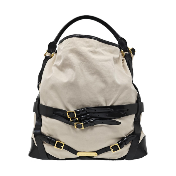 Fabric Shoulder Bag Beige