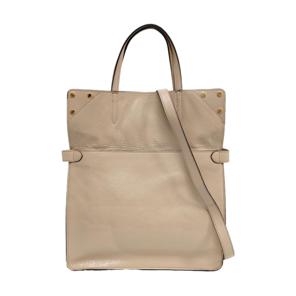 Flip Large Calfskin Beige