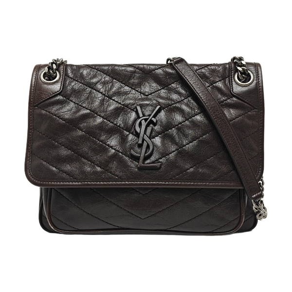 NIKI Medium Quilted Calfskin Brown