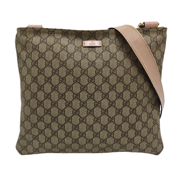 Monogram Coated Canvas Shoulder Bag Beige