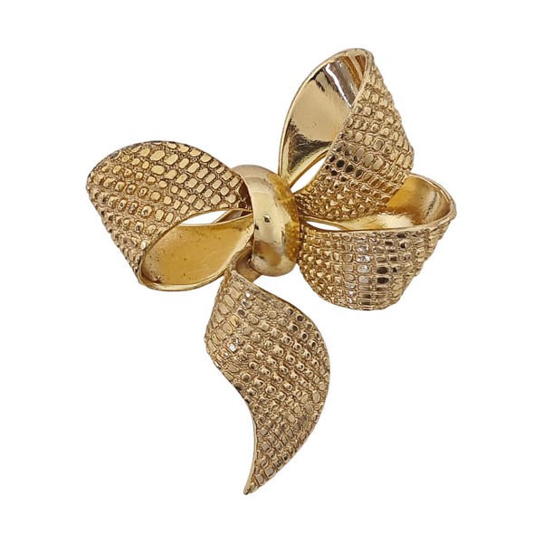 Metal Gold Brooch