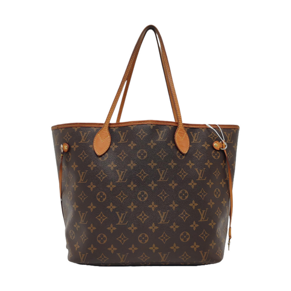 NEVERFULL MM Monogram Coated Canvas Brown