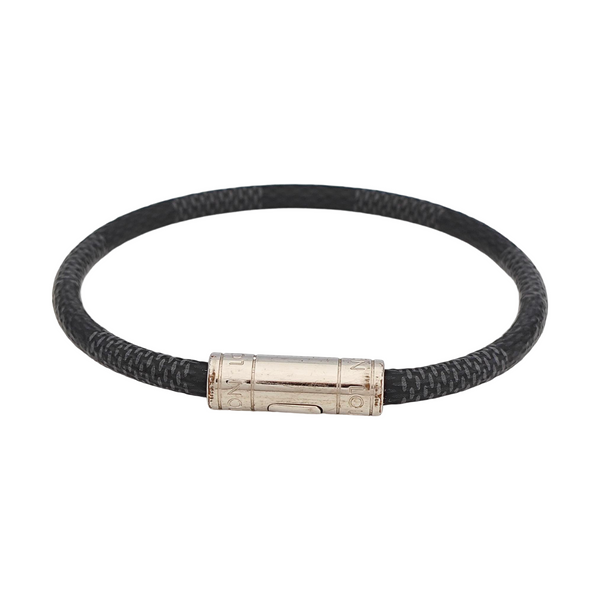 Coated Canvas Black Bangle
