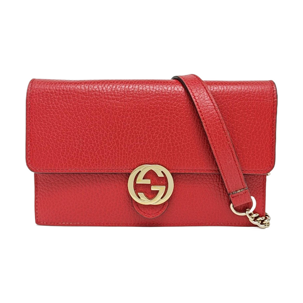 Calfskin Shoulder Bag Red