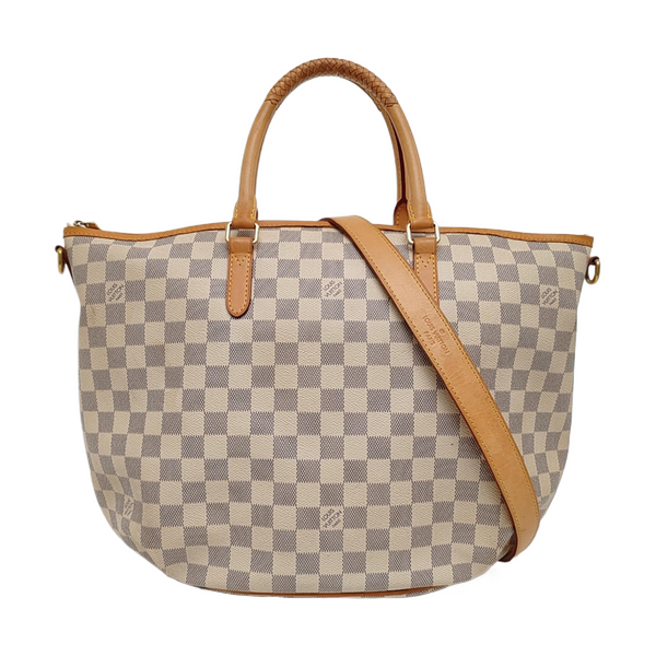 RIVIERA PM Damier Azur Coated Canvas White