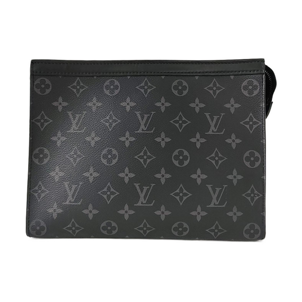 Pochette Voyag MM Monogram Coated Canvas Black