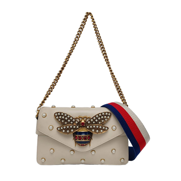 Queen Margaret Mini Calfskin White