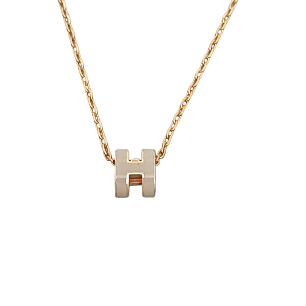 Pop H Metal Gold Necklace
