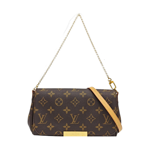 FAVORITE PM Monogram Coated Canvas Brown