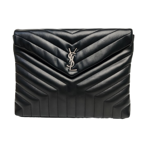 Chevron Calfskin Black