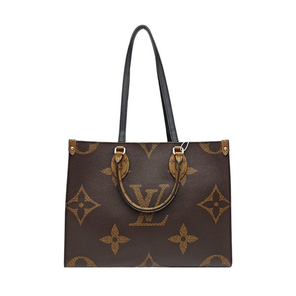 ONTHEGO MM Monogram Coated Canvas Brown