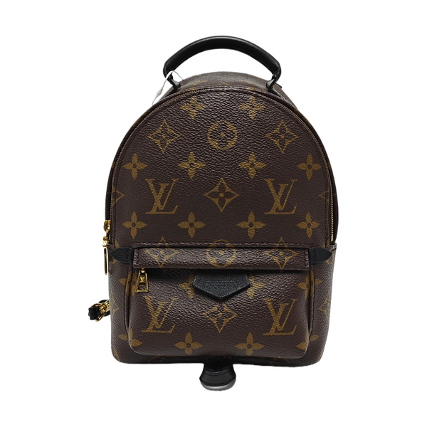 PALM SPRINGS Mini Monogram Coated Canvas Brown