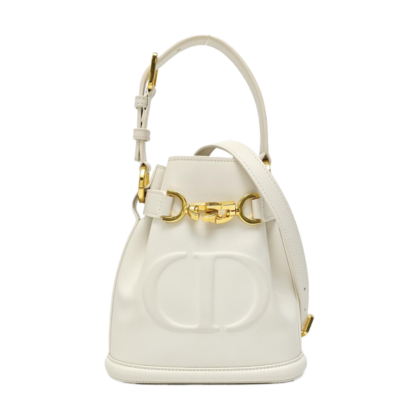 Calfskin Shoulder Bag Small White