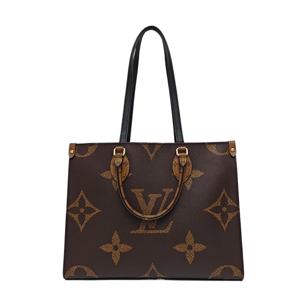 ONTHEGO MM Monogram Coated Canvas Brown
