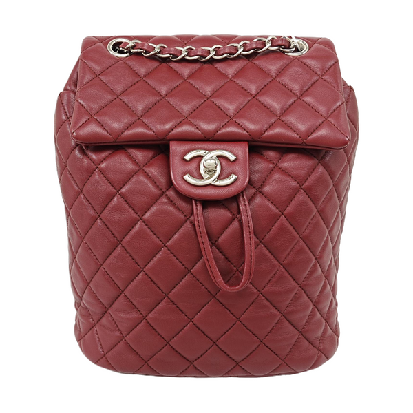 URBAN SPIRIT Small Quilted Lambskin Red