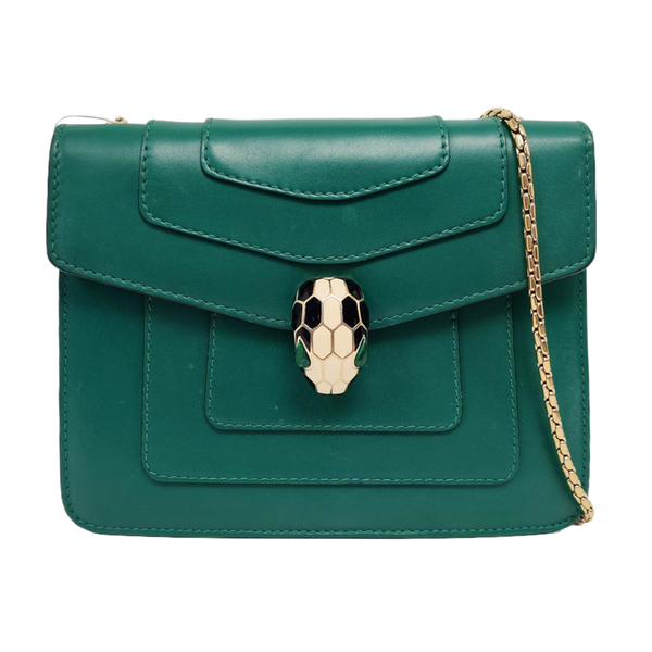 SERPENTI FOREVER Small Calfskin Green